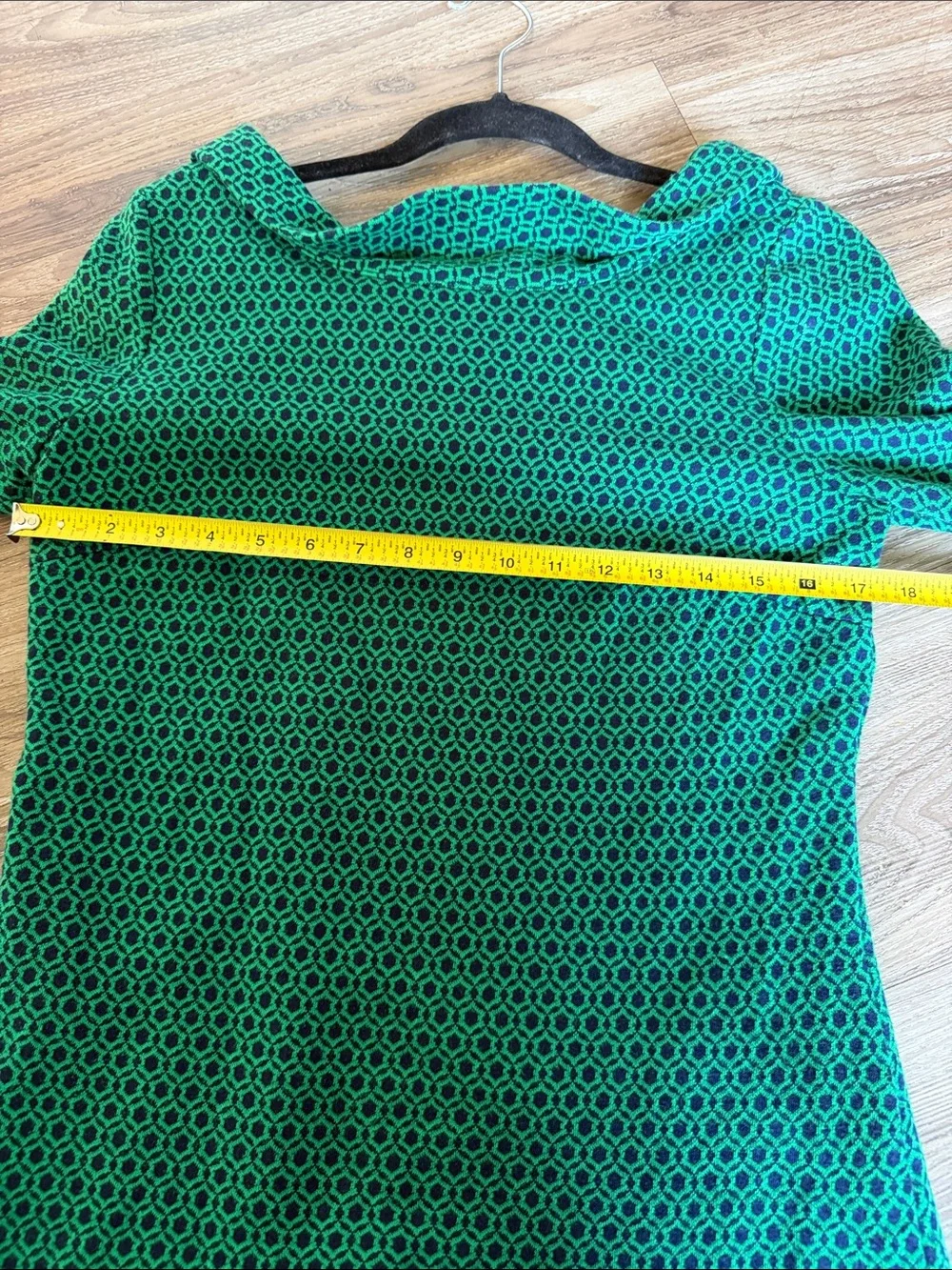 Boden Bessie Jacquard Highland Green Blouse Size: 8R